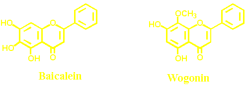 baicalein and wogonin